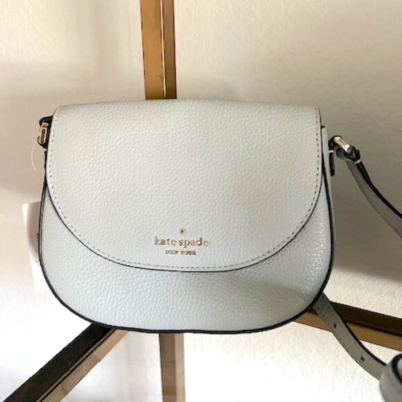 kate spade Handbags - Kate Spade Leila Mini Flap Crossbody - Avalon Mist